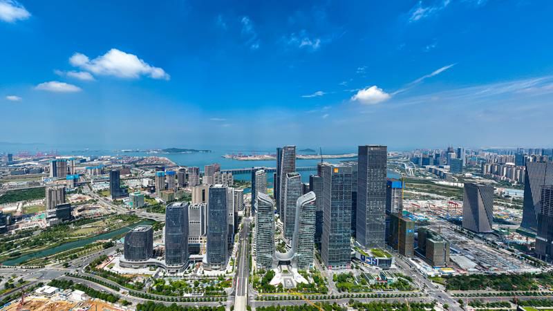 Bird's eye view of Qianhai of Shenzhen (Source: China Daily)