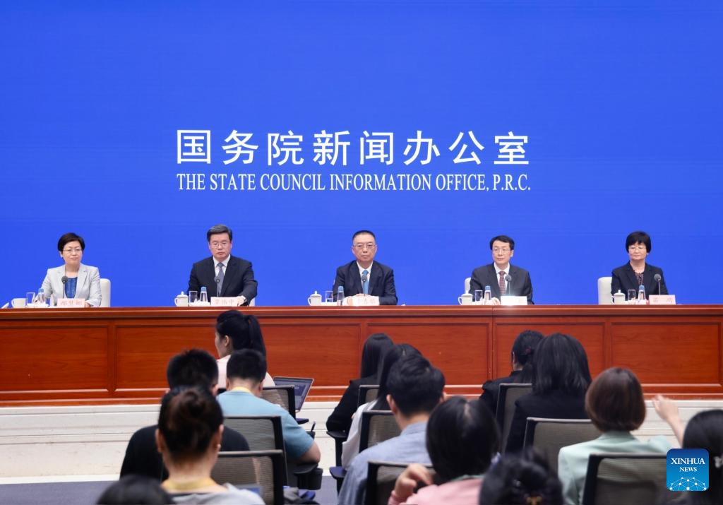 China's State Council Information Office (SCIO) holds a press conference about Opinions on Further Advancing Shenzhen's Comprehensive Pilot Reforms to Deepen Reform and Innovation and Expand Opening-Up in Beijing, capital of China, June 12, 2025. (Source: Xinhua)